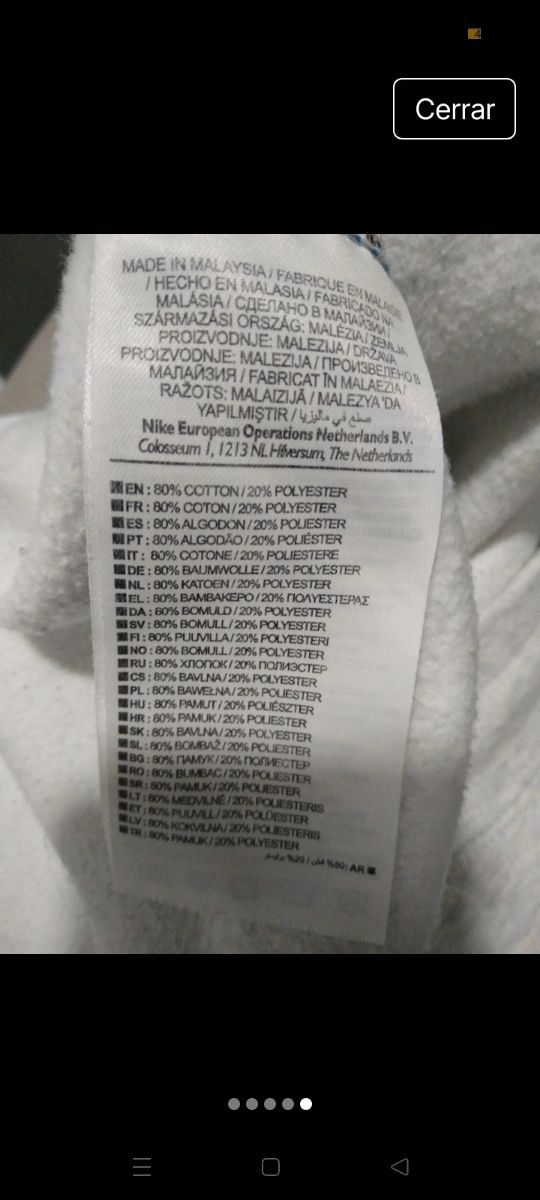 Pantalón corto Nike Air gris y azul