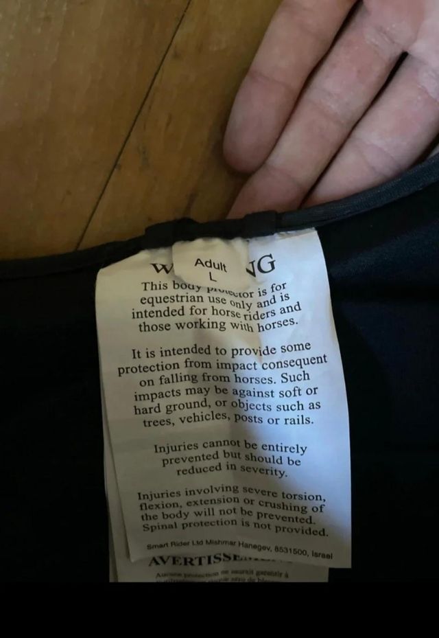 Chaleco protector equitación Smart Rider Beta 2018