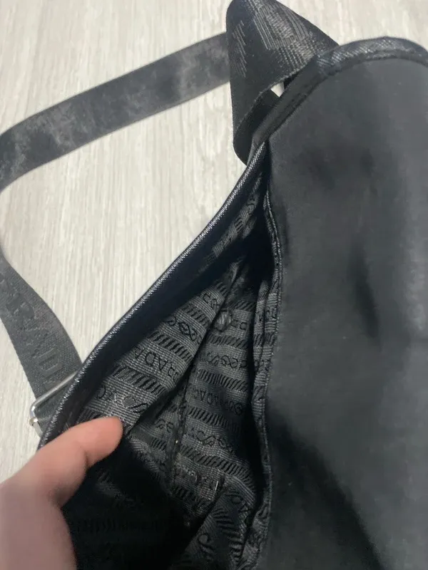 Bolso Prada Negro Hombre