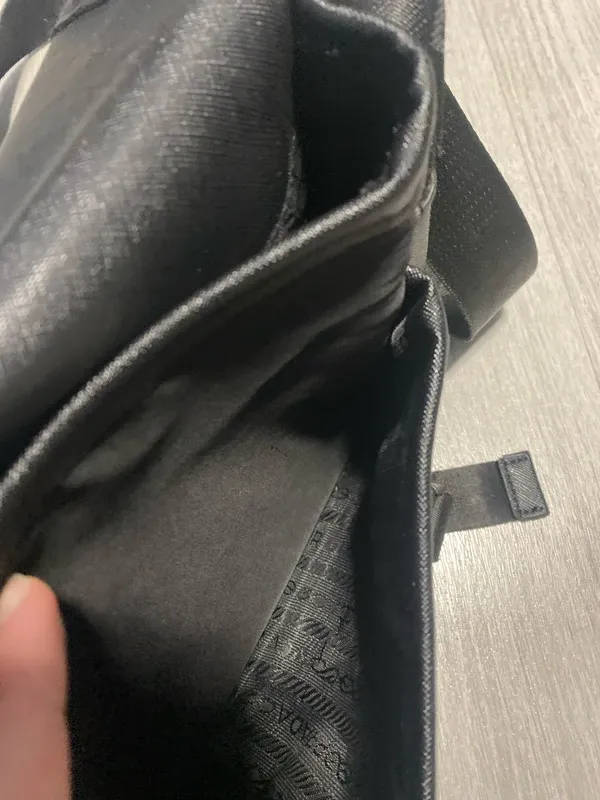 Bolso Prada Negro Hombre