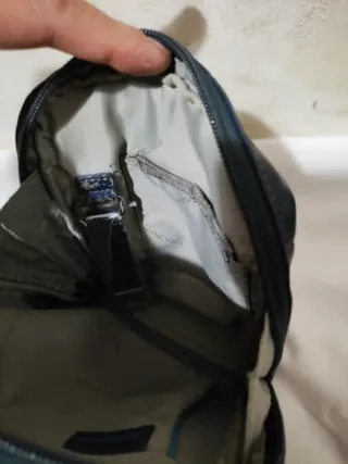 Borsello Piquadro Pelle Blu/Grigio