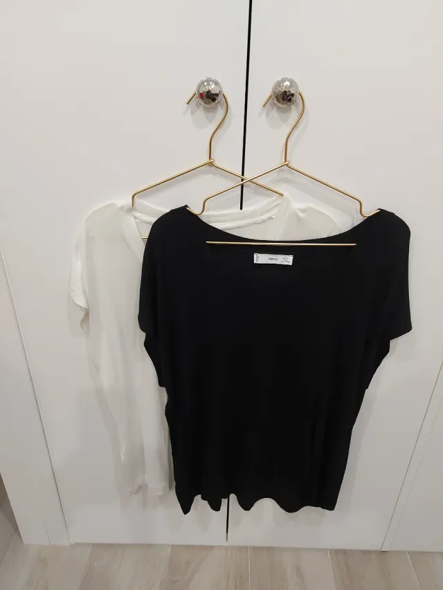 2 Camisetas Oversize Mango Talla S