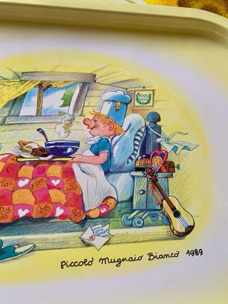 Vassoio Mulino Bianco Piccolo Mugnaio 1989