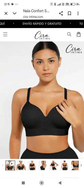 Sujetador Cira Intima blanco talla xl