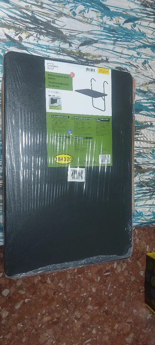 Mesa colgante balcón 60x40 cm