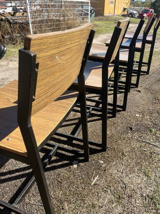 Sillas vintage hierro y madera