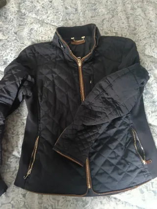 Abrigo Zara Blanco Talla M