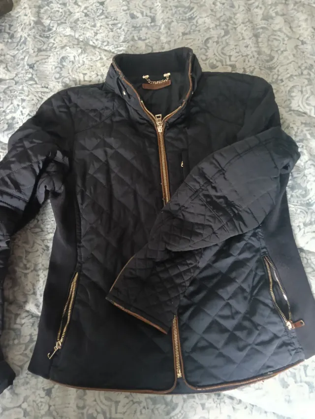 Abrigo Zara Blanco Talla M