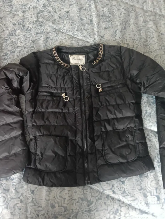 Abrigo Zara Blanco Talla M