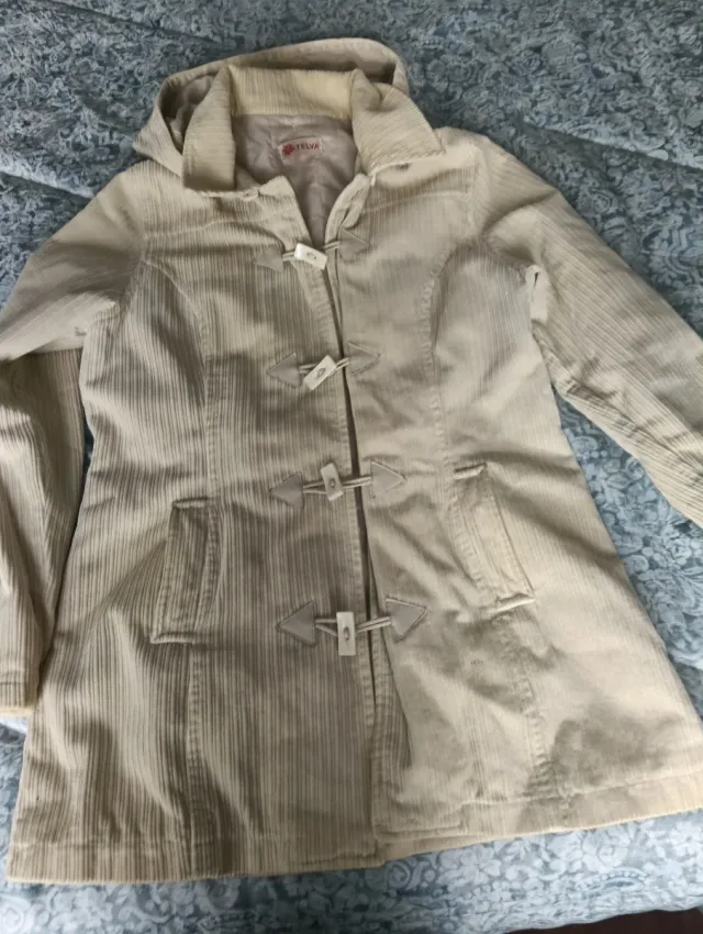 Abrigo Zara Blanco Talla M