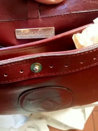 Borsa Cartier in pelle borgogna