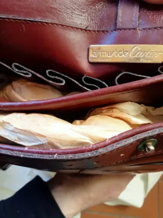Borsa Cartier in pelle borgogna