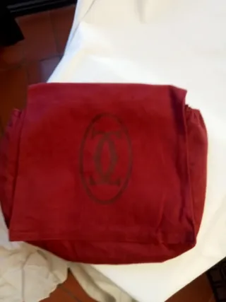 Borsa Cartier in pelle borgogna