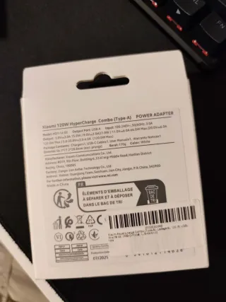 Carregador Xiaomi 120W + Auriculares Mi TW