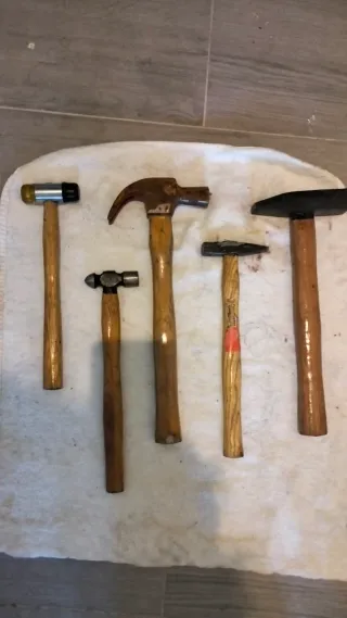 Lote de 5 martillos