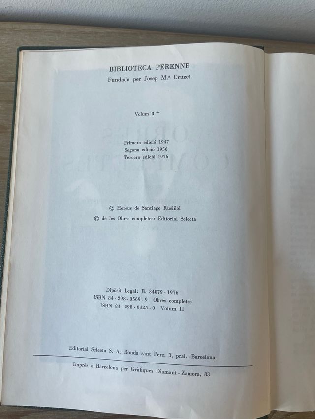 Obras Completas Santiago Rusiñol