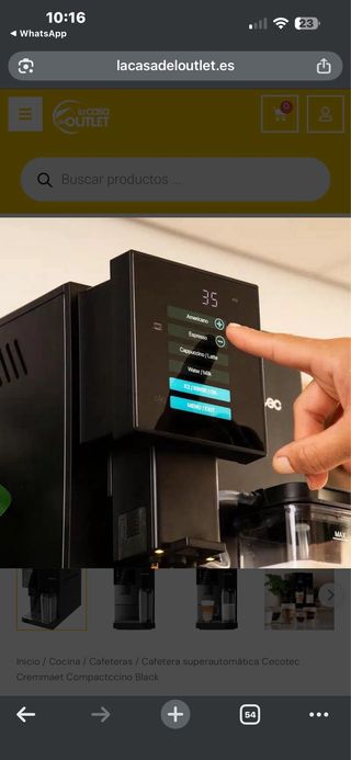 Cafetera Súper Automática usada como nueva 9/10