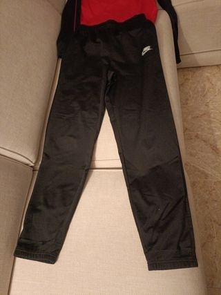 Chándal Nike joven rojo y negro Con cremallera