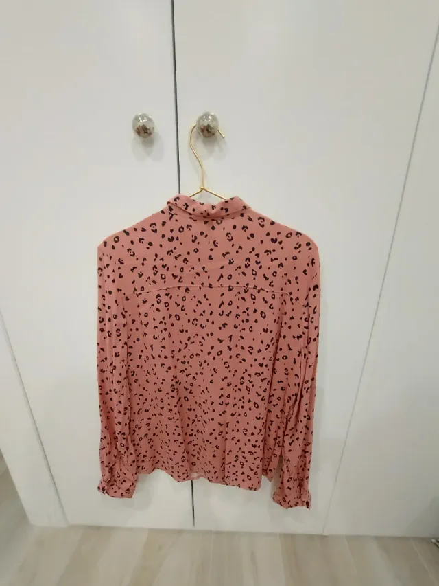 Camisa H&M Estampada Rosa