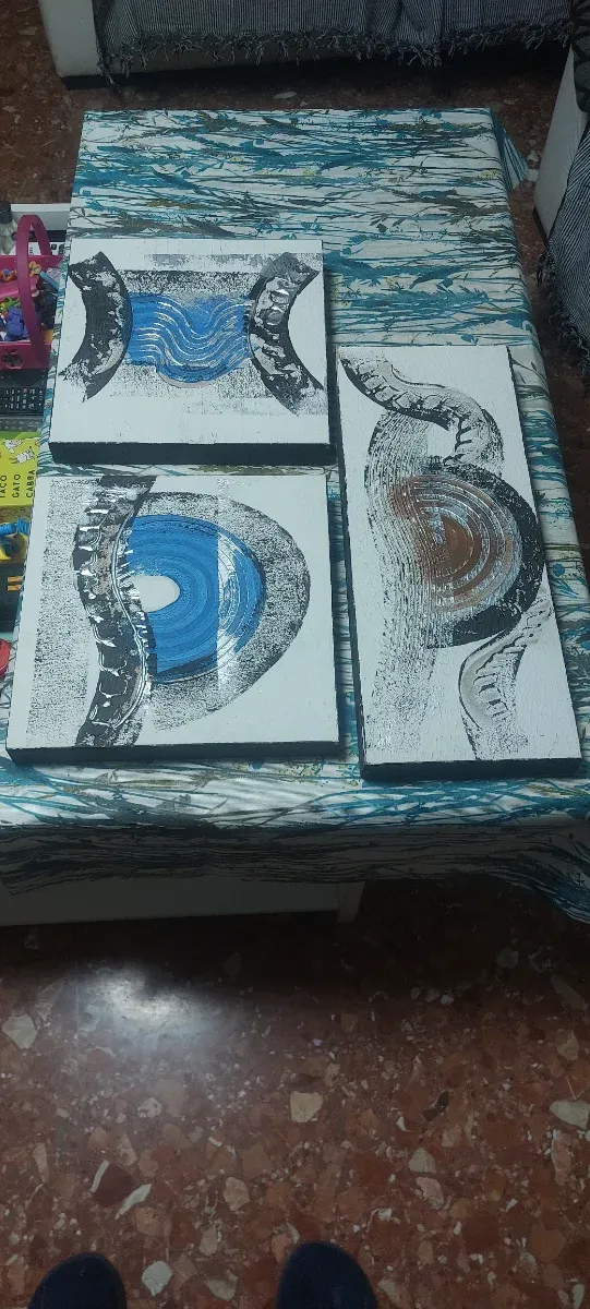 Set 3 cuadros abstractos