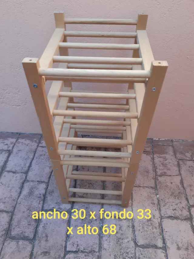 Suporte de vinho em madeira