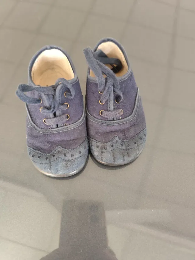 Zapatos de bebé azul marino