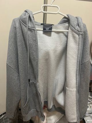 Sudadera VARS DEN gris con cremallera