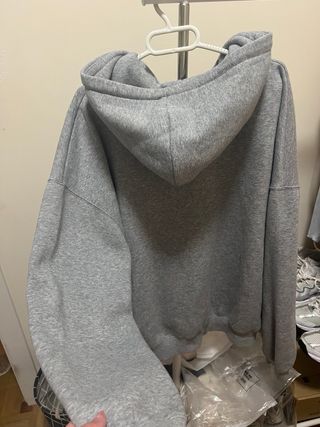 Sudadera VARS DEN gris con cremallera