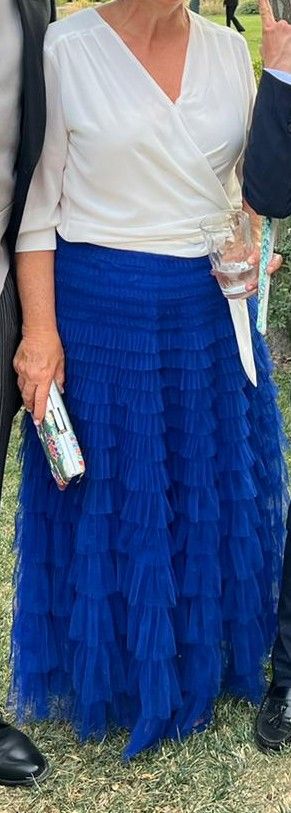 Maxifalda tul azul Klein talla única
