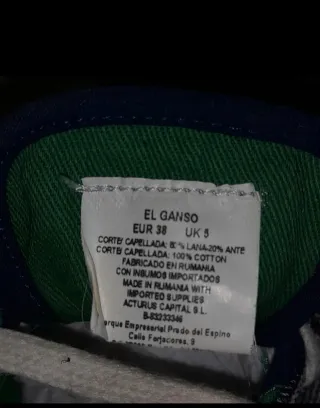 Zapatillas El Ganso Azul y Multicolor