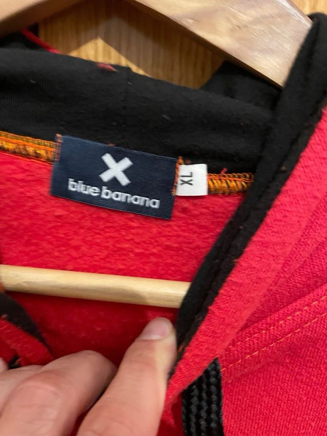 Sudadera Blue Banana Roja Talla XL