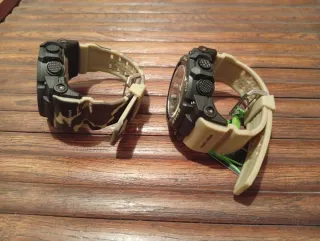 2x Relojes Deportivos SMAEL Negro Verde Militar