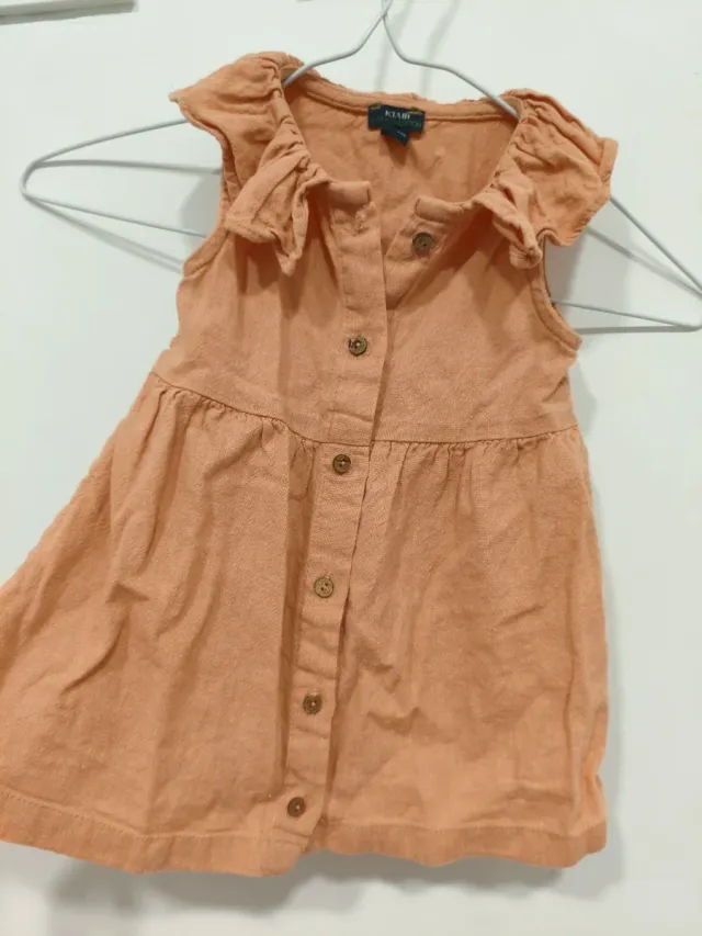 Vestido bebé niña Kiabi naranja