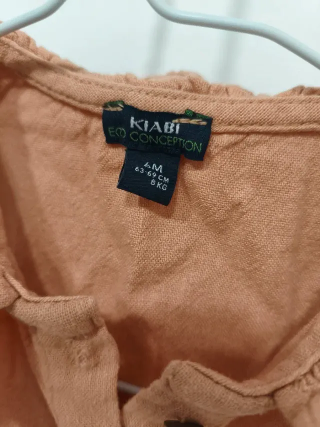 Vestido bebé niña Kiabi naranja