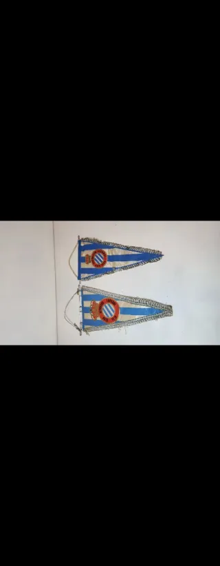 RCD Español banderines antiguos vintage oficiales