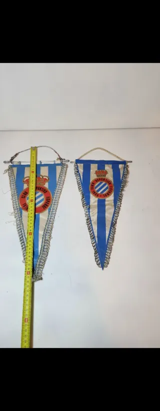 RCD Español banderines antiguos vintage oficiales