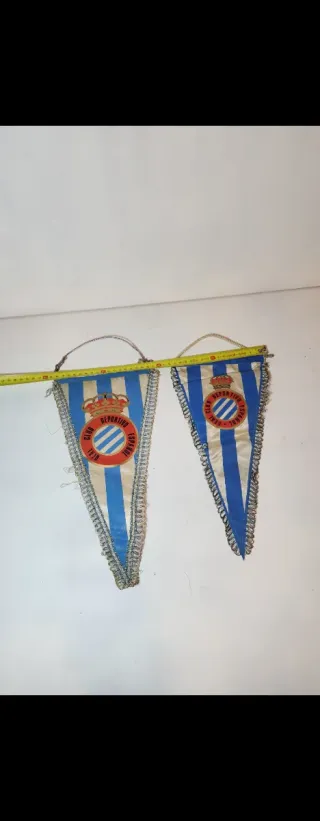 RCD Español banderines antiguos vintage oficiales