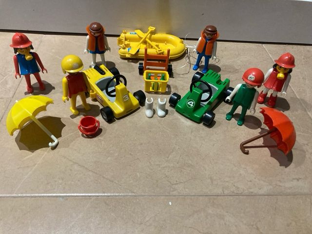 Lote Playmobil: Coches, Figuras y Accesorios clasi