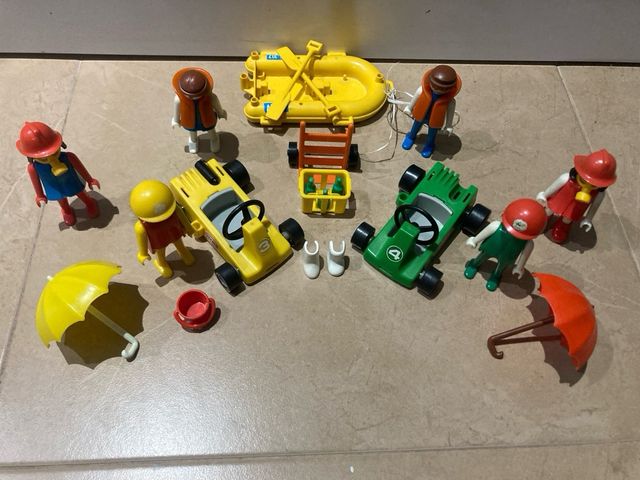 Lote Playmobil: Coches, Figuras y Accesorios clasi