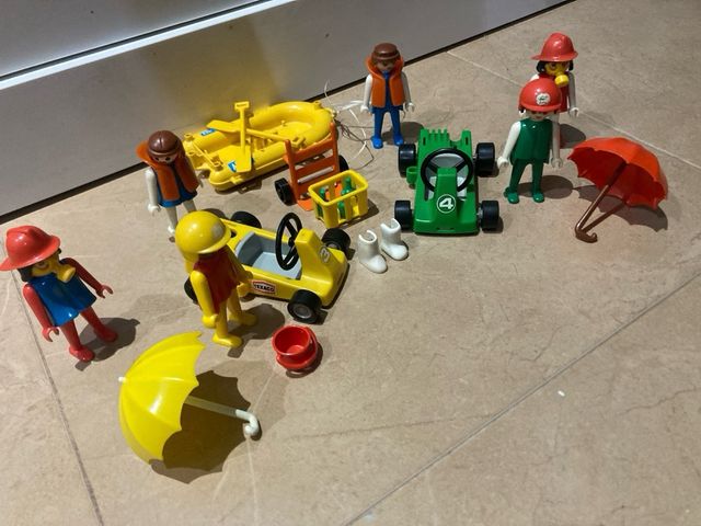 Lote Playmobil: Coches, Figuras y Accesorios clasi