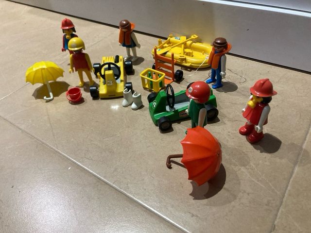 Lote Playmobil: Coches, Figuras y Accesorios clasi