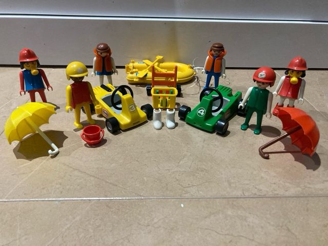 Lote Playmobil: Coches, Figuras y Accesorios clasi