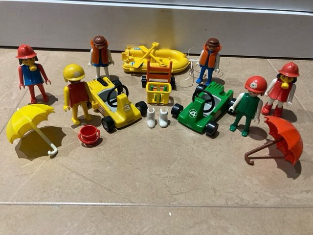 Lote Playmobil: Coches, Figuras y Accesorios clasi
