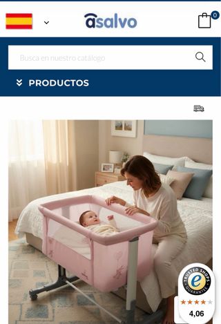 Minicuna colecho rosa