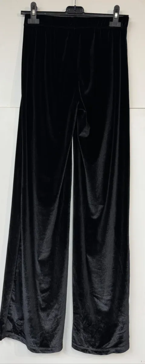 Pantalón palazzo terciopelo negro