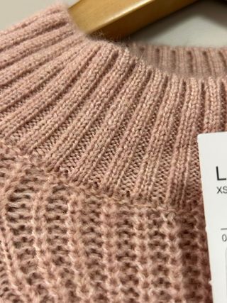 Jersey rosa trenzado talla L