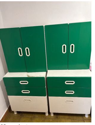 Mueble Ikea Verde y Blanco