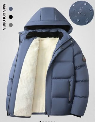 Chaquetón azul forro polar Talla S