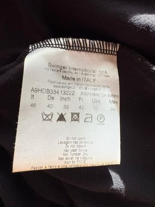 Versace Jeans Gonna Nera Elegante Sexy