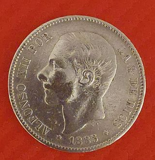 Monedas Plata GOB PROV,Alfonso XII y XIII, A ELEG